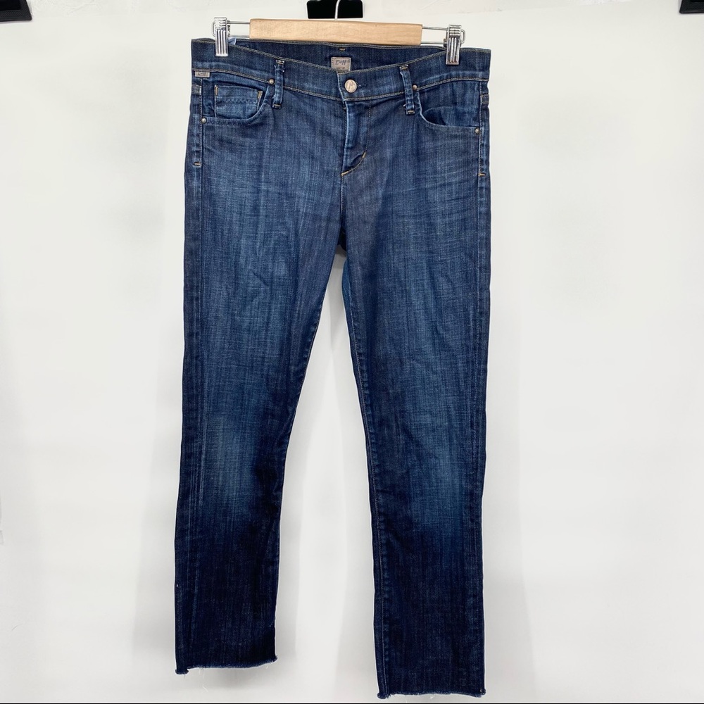 Citizens of Humanity Dark Wash Ava Low Rise Straight sz 28